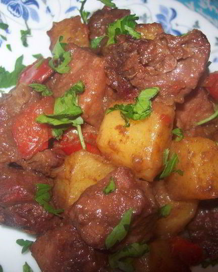 Рецепт гуляша по-немецки с перцем