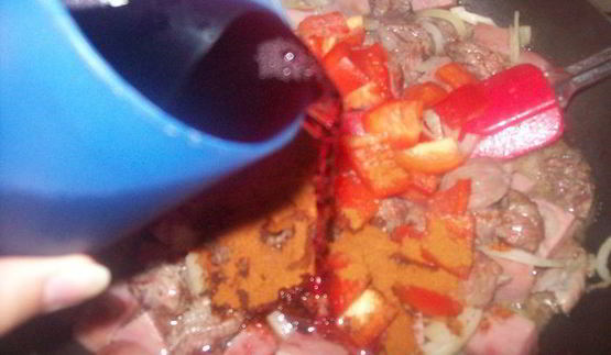 гуляш по-немецки с перцем