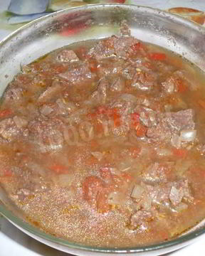 Гуляш по-венгерски в микроволновке