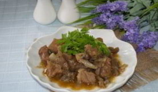 гуляш с баклажанами