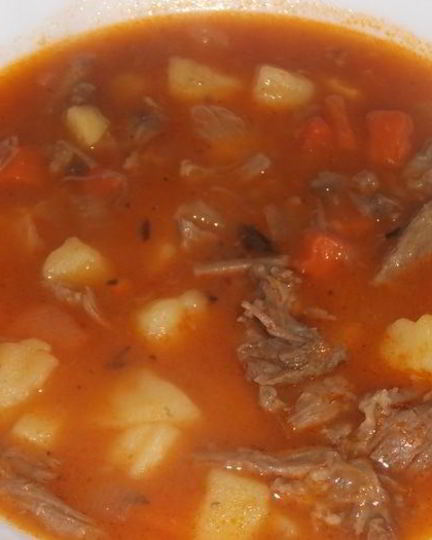 Рецепт супа-гуляша с шеей индейки