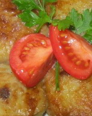 Клецки из картофеля со свининой