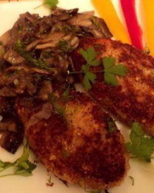 Фасолевые котлеты с грибами