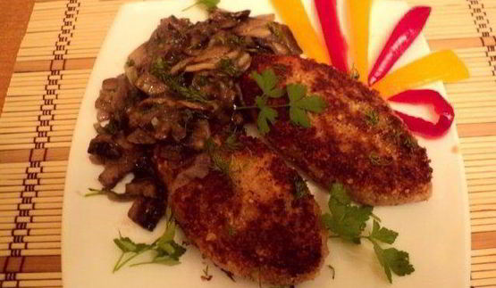 фасолевые котлеты с грибами