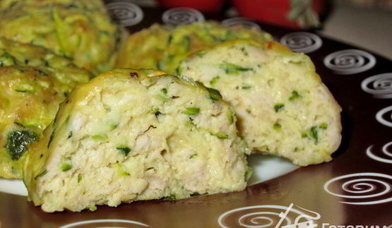 кабачковые котлеты с фаршем в духовке