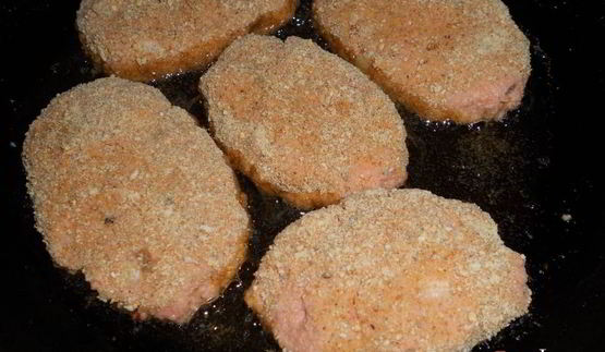 котлеты из фарша лосося