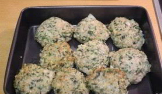 котлеты из фарша со шпинатом