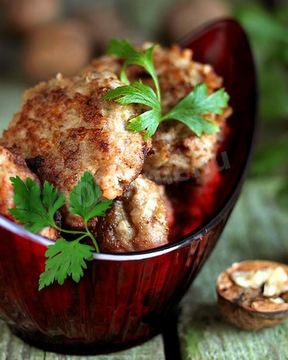 Котлеты из грецких орехов