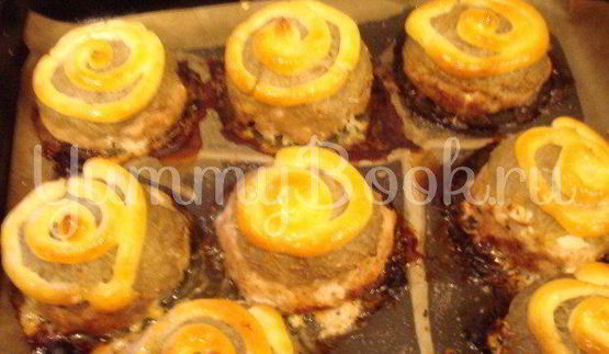 котлеты с начинкой стожок