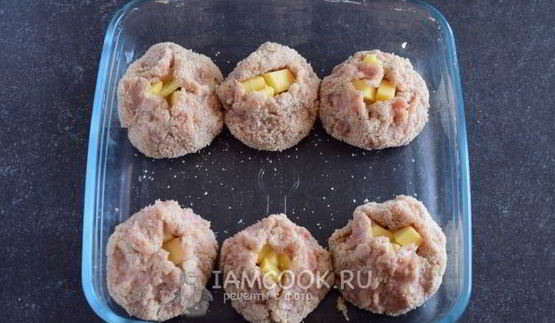 котлеты с сыром в духовке