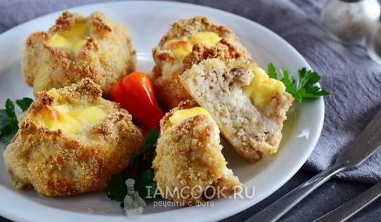 котлеты с сыром в духовке
