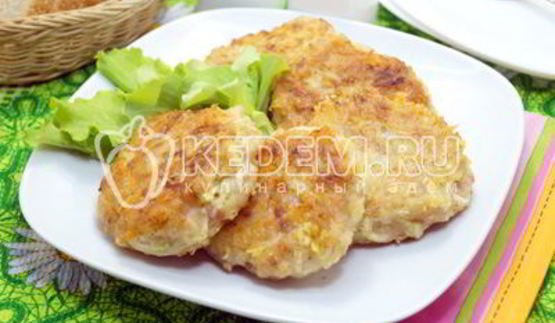 куриные котлеты с кабачком