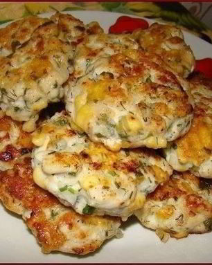 Куриные котлеты с сыром на кефире