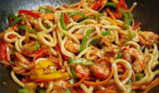 лапша в воке