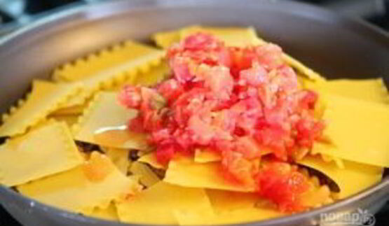 быстрая лазанья на плите