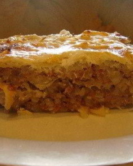 Рецепт капустной лазанья