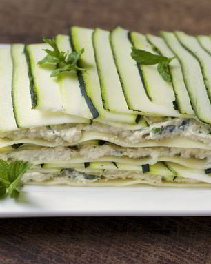 Лазанья из кабачков с фаршем