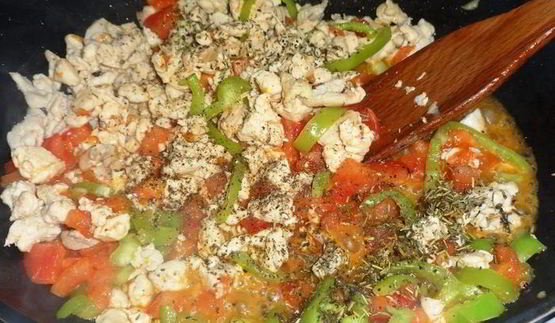 лазанья из кабачков с курицей