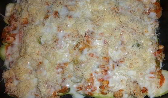 лазанья из кабачков с курицей
