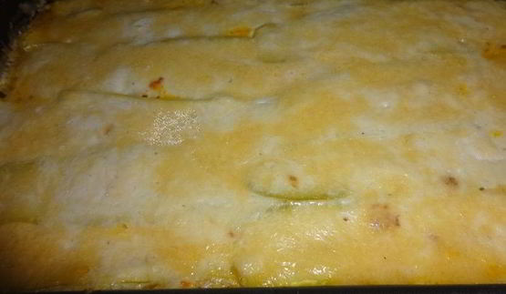 лазанья из кабачков с курицей