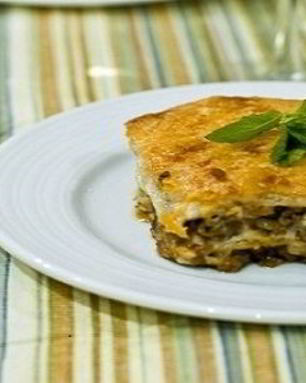 Лазанья из сочней для бешбармака