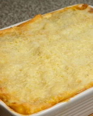 Лазанья с фаршем из готовых листов