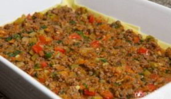 лазанья с фаршем из готовых листов
