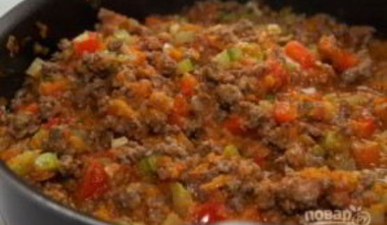 лазанья с фаршем из готовых листов