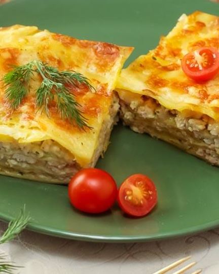 Рецепт лазаний с индейкой и соусом песто