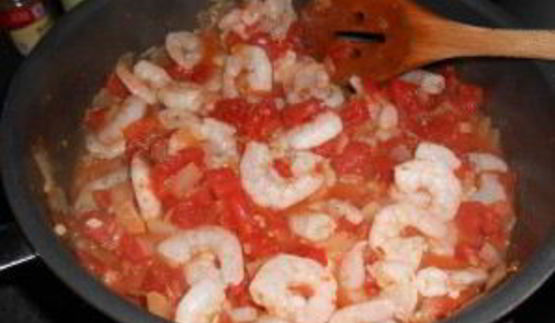 лазанья с креветками