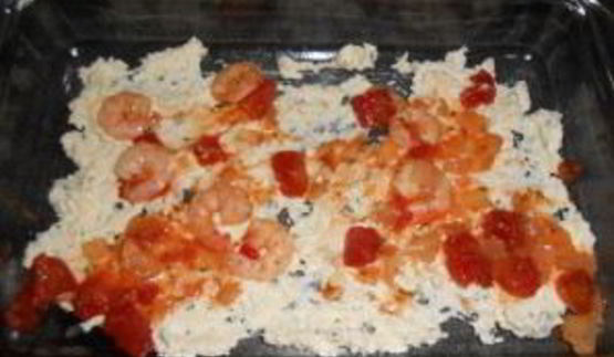 лазанья с креветками