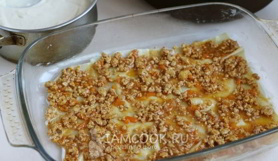 лазанья с куриным фаршем