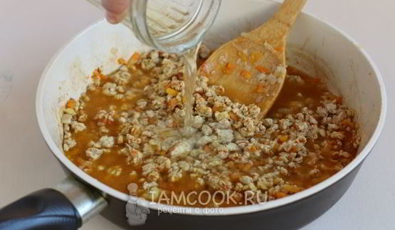 лазанья с куриным фаршем