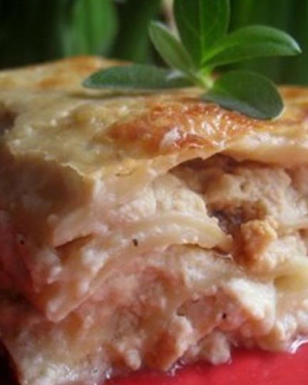 Рецепт лазаний с курицей и сливочным соусом