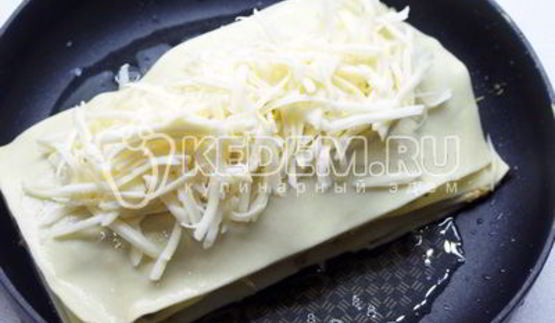 лазанья с минтаем