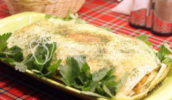 лазанья с минтаем