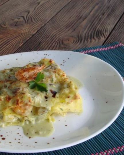 Рецепт лазаний с морепродуктами