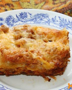Лазанья с мясным фаршем