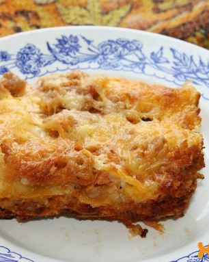 Лазанья с мясным фаршем