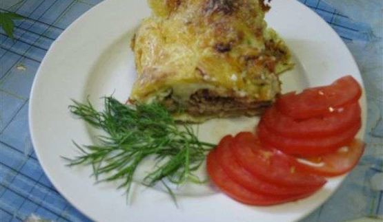 лазанья с мясным фаршем