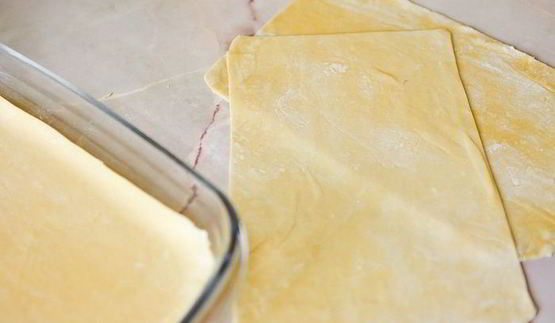 лазанья с мясом и грибами