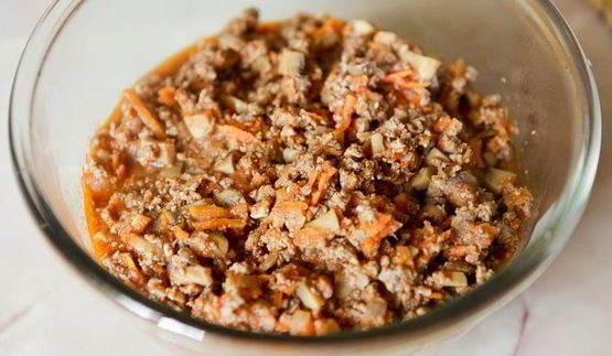лазанья с мясом и грибами