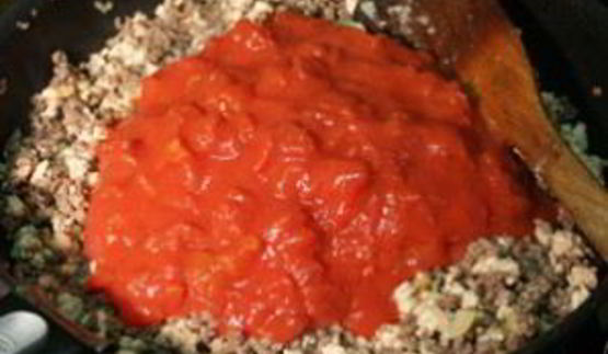 лазанья с мясом и овощами