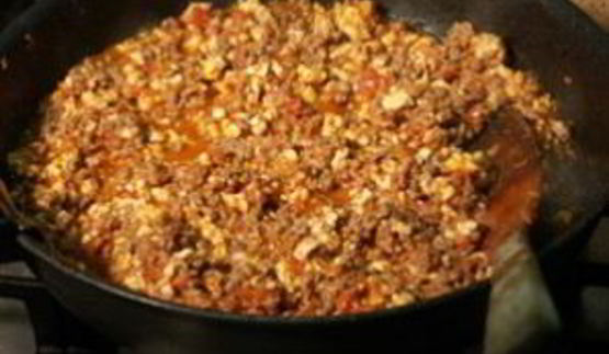 лазанья с мясом и овощами