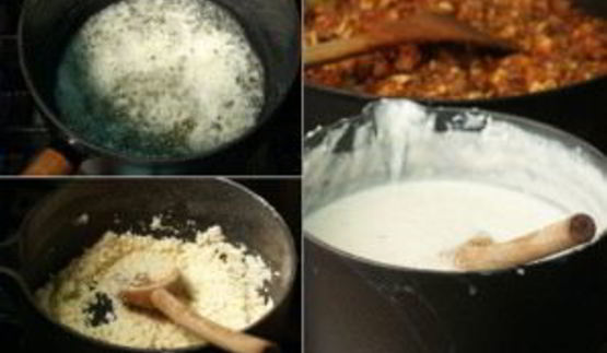 лазанья с мясом и овощами