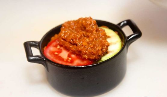 лазанья с овощами и фаршем