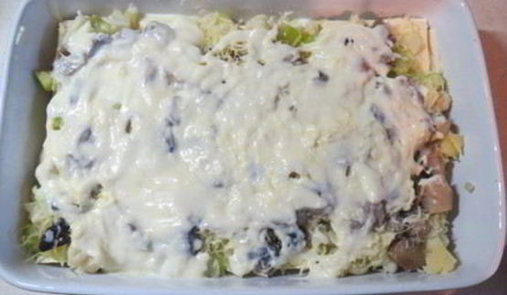 лазанья с овощами