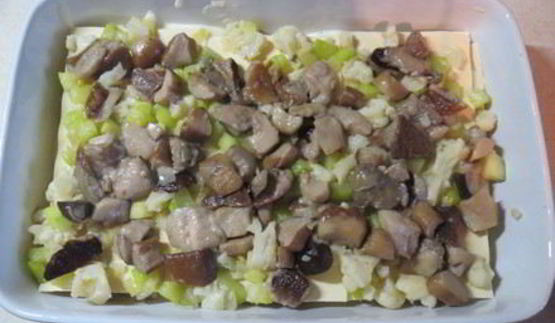 лазанья с овощами