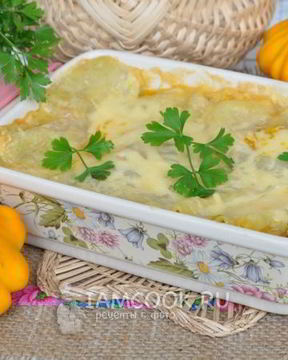 Лазанья с патиссонами