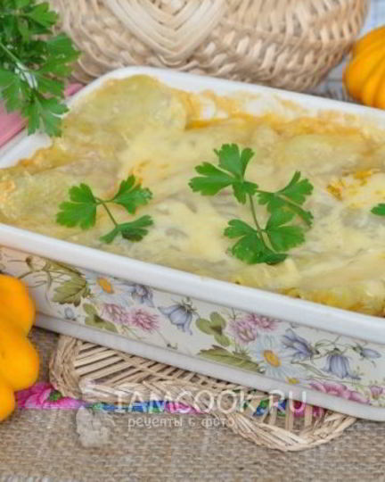 Рецепт лазанья с патиссонами